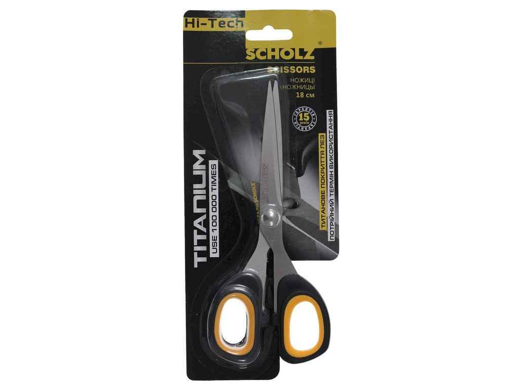 Ножницы SCHOLZ 4260 18 см TiTANiUM прорезиненные ручки (575962) Ножницы SCHOLZ 4260 18 см TiTANiUM прорезиненные ручки (575962)