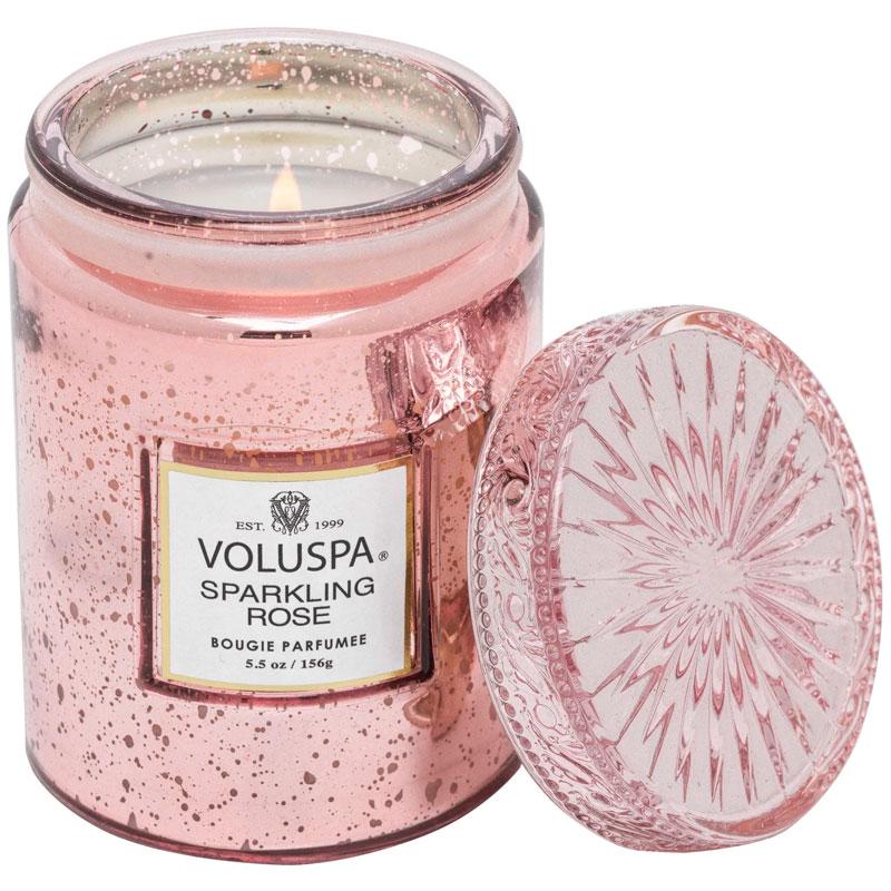 Свеча ароматическая Voluspa Vermeil Sparkling Rose 156 г стакан с крышкой (111004555)