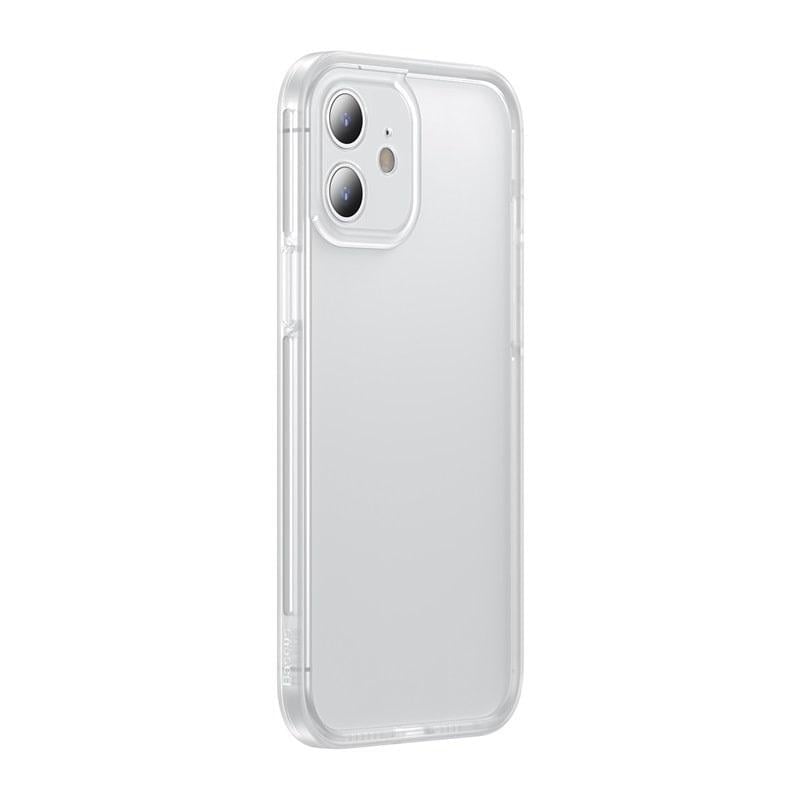 Чехол BASEUS Camera Lens Protector Frame Case для Iphone 12 mini (FRAPIPH54N-02) white - фото 3