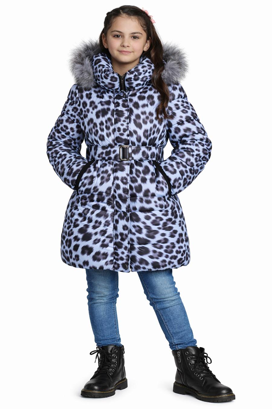 Пальто для девочки Moonbox 22273 зимнее 158 см Синий (2306390564)