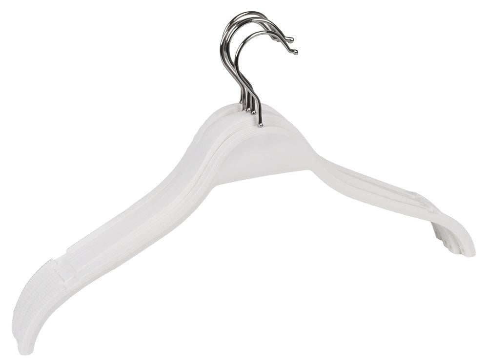 Вішалка для одягу пластикова Classic 40х13 см 5 шт. White (31896)