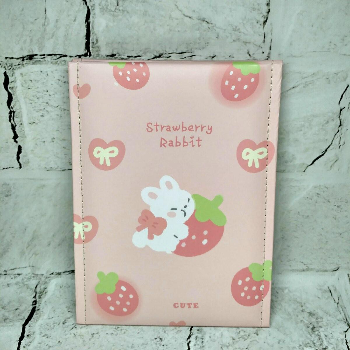 Дзеркало косметичне настільне розкладне Зайчик 21х15 см Рожевий (1214505-2)