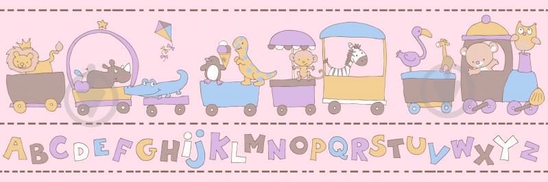 Бумажные детские обои (Бордюр) ICH Coconet 572-2 Разноцветные