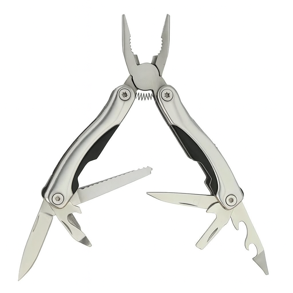 Мультитул Traveler MT609ID8G с набором бит 16 см Серый (30835842)