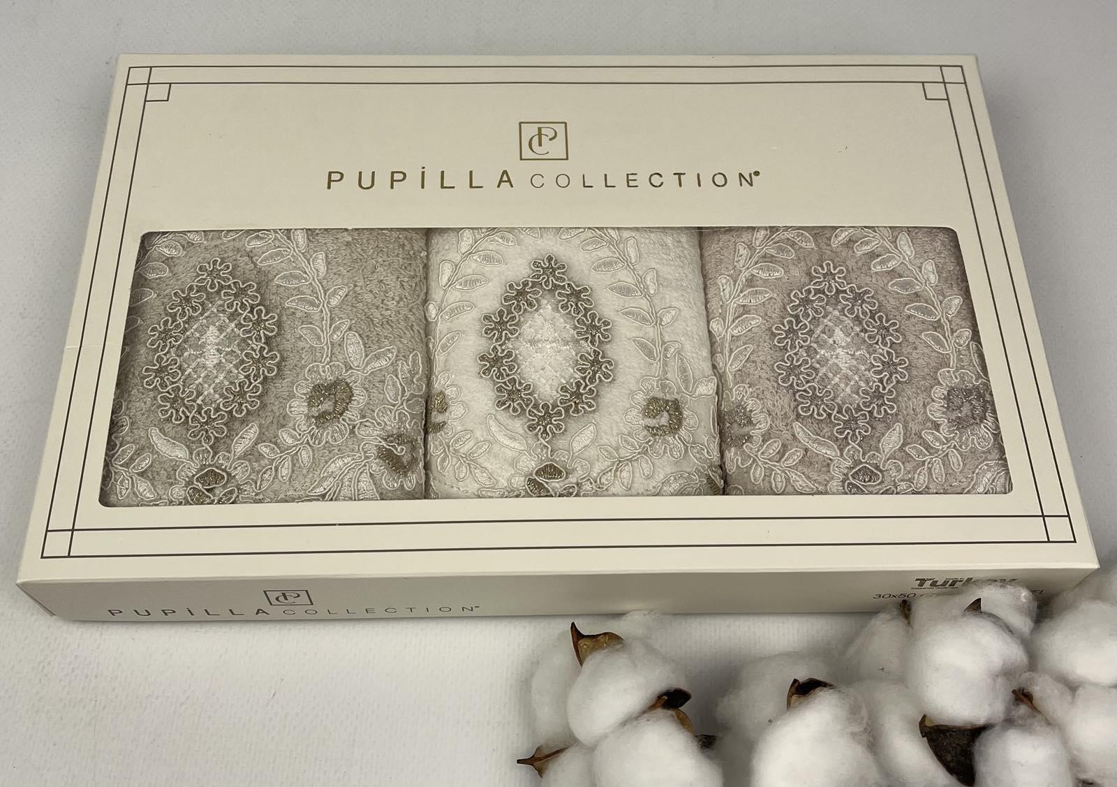 Набір рушників Pupilla Oliver Model 1 3 шт. 30x50 см Різнокольоровий (CN30237)