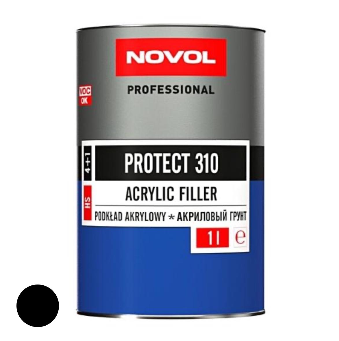 Ґрунт акриловий 4+1 NOVOL PROTECT 310 Чорний - фото 2