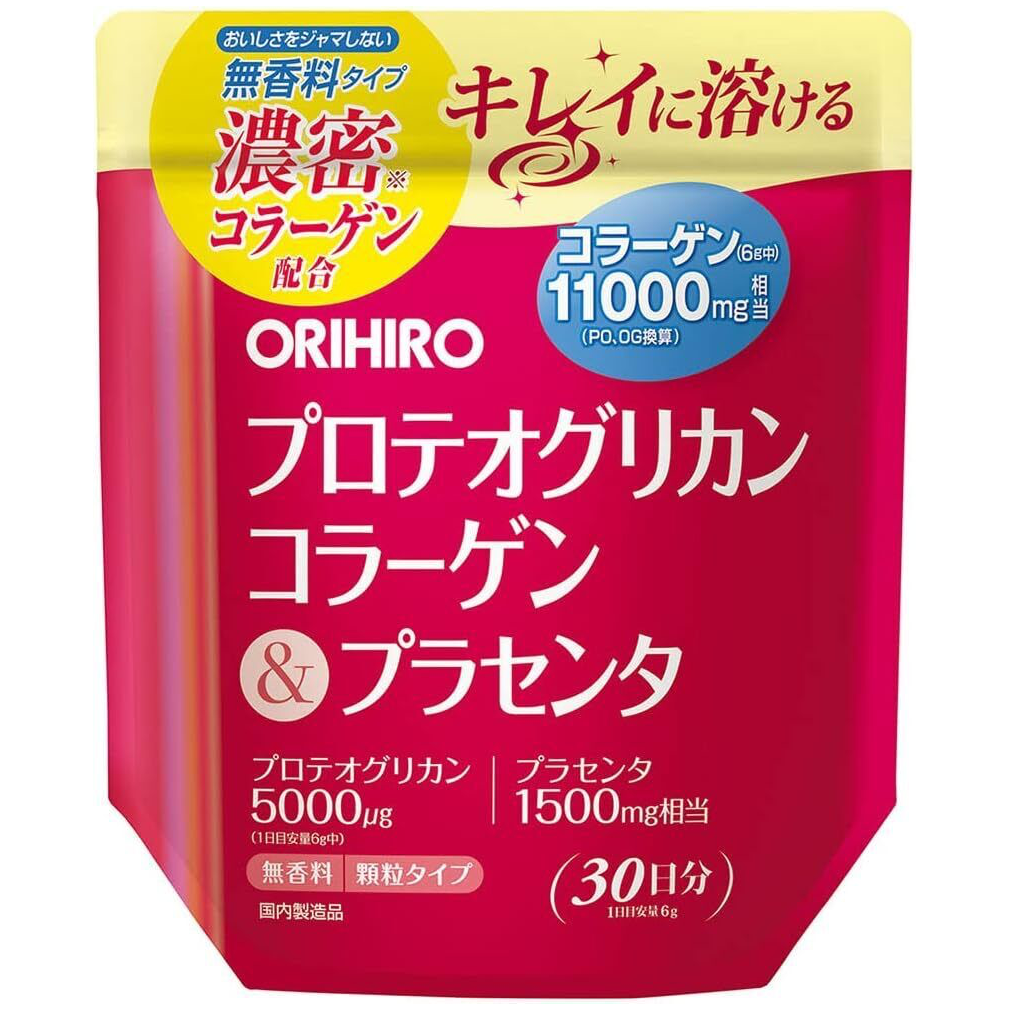 Коллаген с плацентой и протеогликанами Orihiro Proteoglycan Collagen and Placenta 180 г (2843757987)