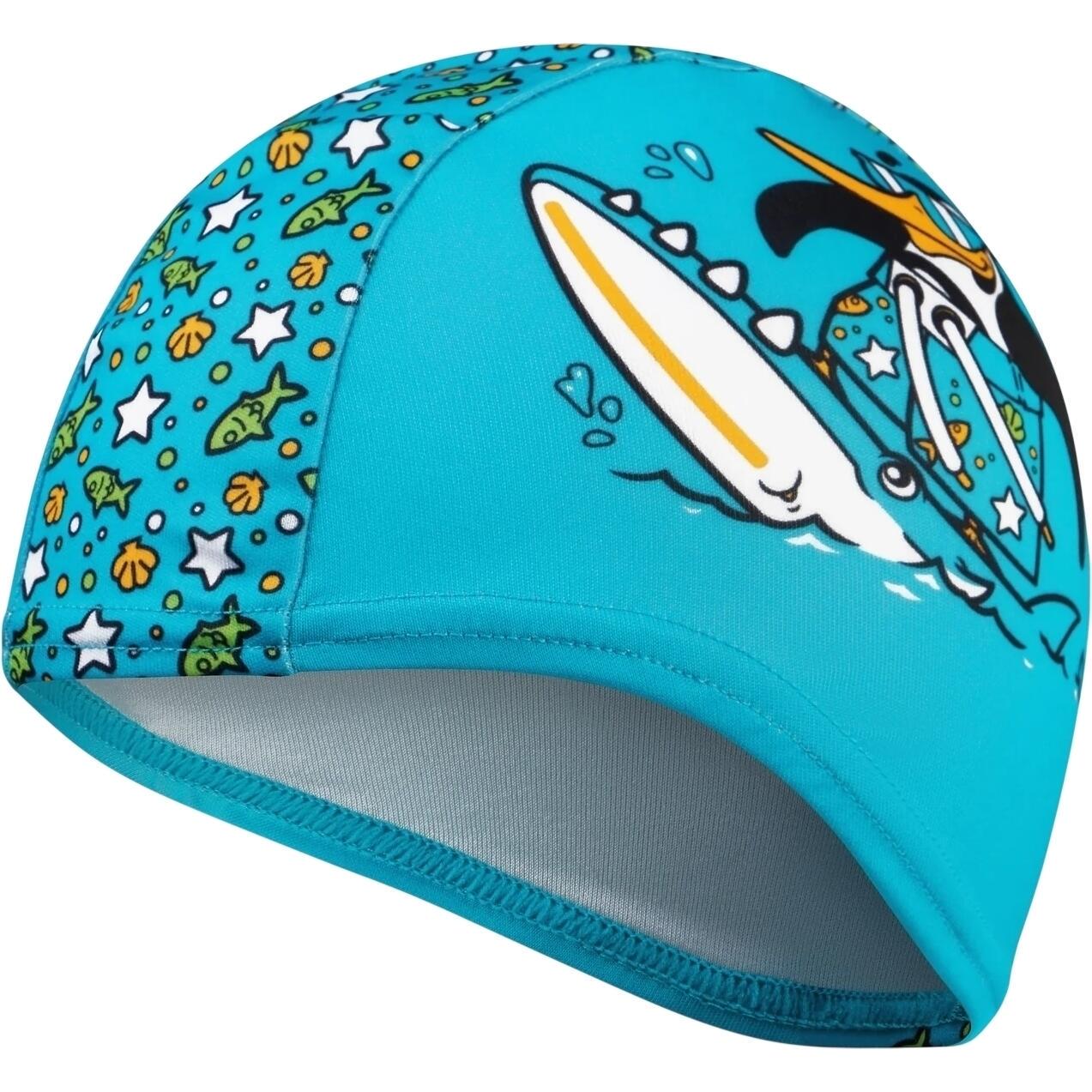 Шапочка для плавання дитяча Speedo PRINTED POLYESTER CAP IU Блакитний (8-1224114675)