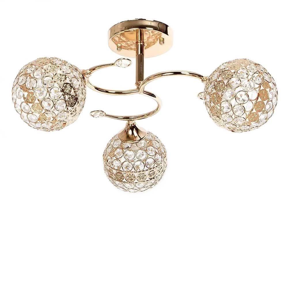 Люстра потолочная Light House SR-19151/3 FG E27 430х240 мм Золотой