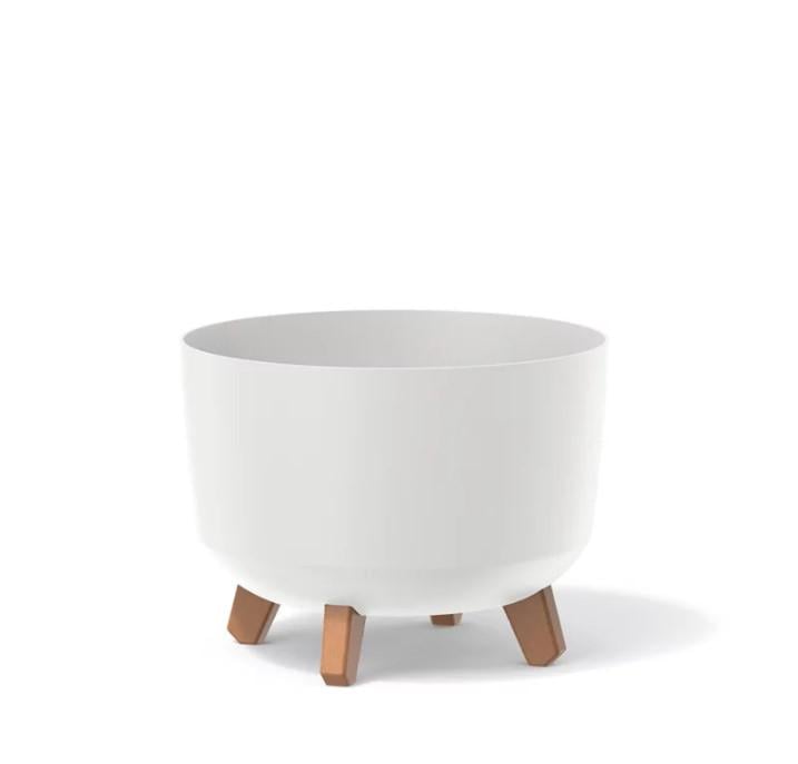 Горшок для цветов Prosperplast Gracia на ножках 35 см Белый (DGRL350-S449)