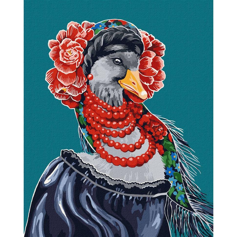 Картина за номерами Ideyka  Українська гусочка KHO4499 40x50 см (RLT31696)