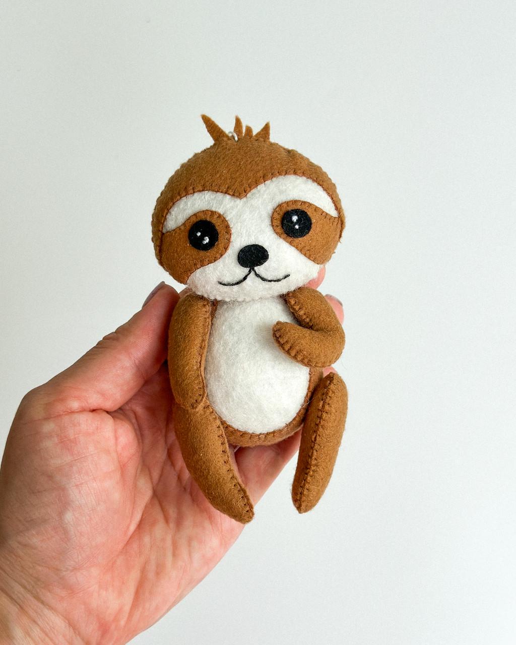 Іграшка з фетру ручної робота Лінивець (28857491) - фото 4 Іграшка з фетру ручної робота Лінивець (28857491) - фото 4