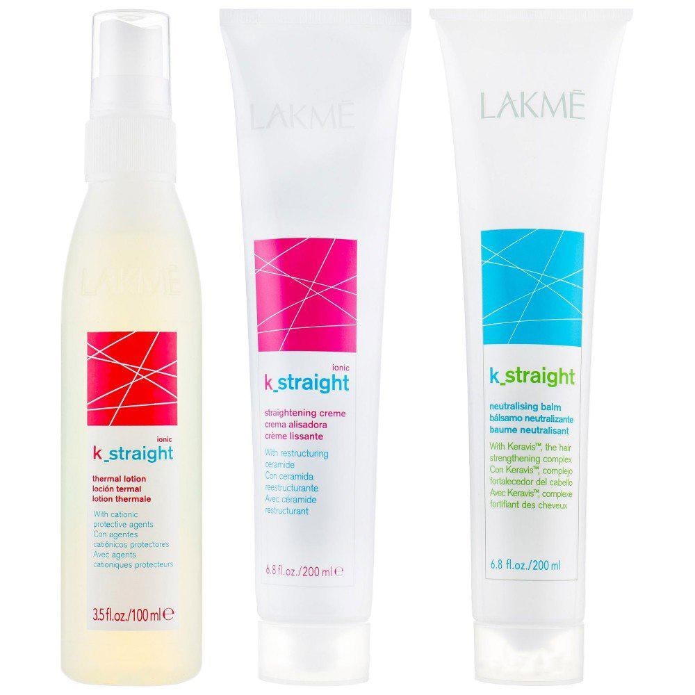 Комплекс для выпрямления пористых волос Lakme K-straight Ionico 1 с тепловым воздействием (48211)