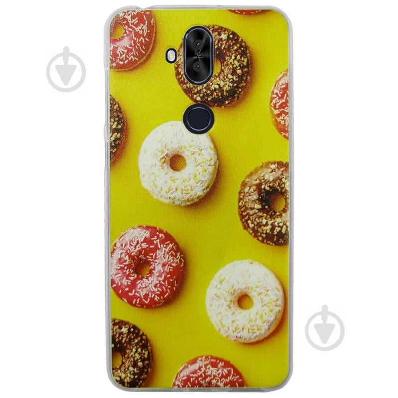 Чохол із малюнком Printed Silicone для Asus Zenfone 5 Lite ZC600KL Пончики Різнокольоровий (hub_ThqB77964)