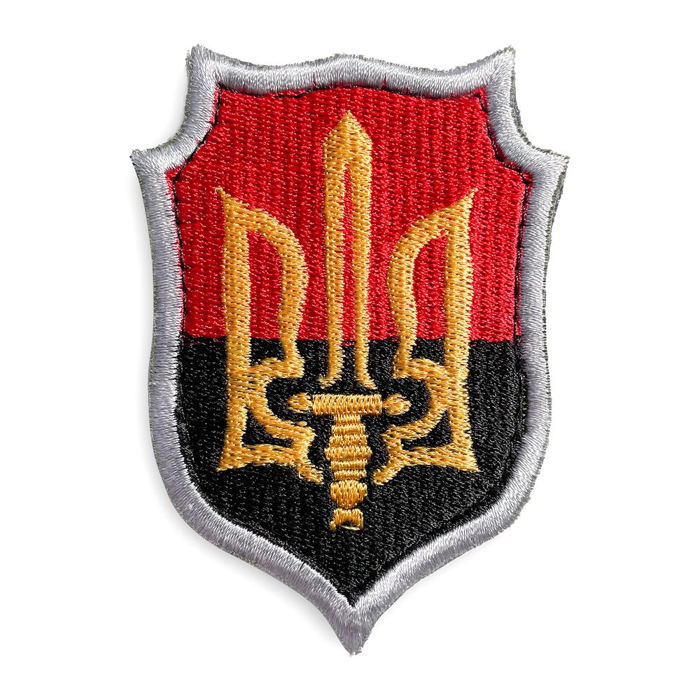 Шеврон на липучке Герб УПА 6х8 см (19637)