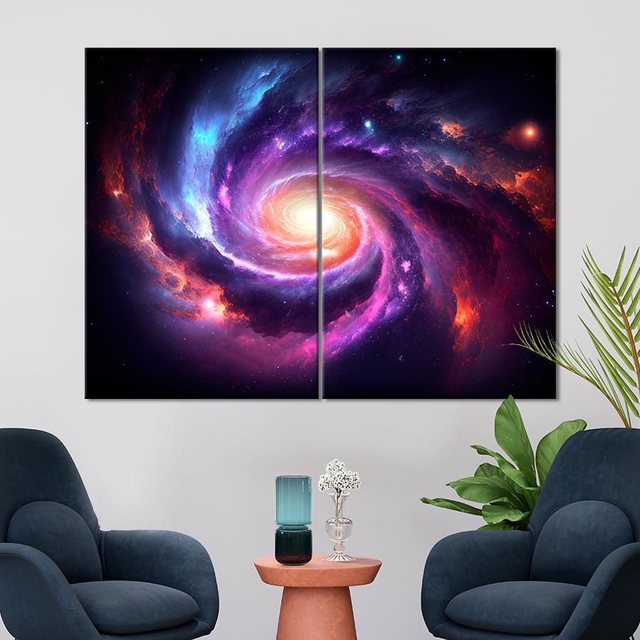 Картина космос Красивая яркая галактика 165x122 см (A1311-2) Картина космос Красивая яркая галактика 165x122 см (A1311-2)