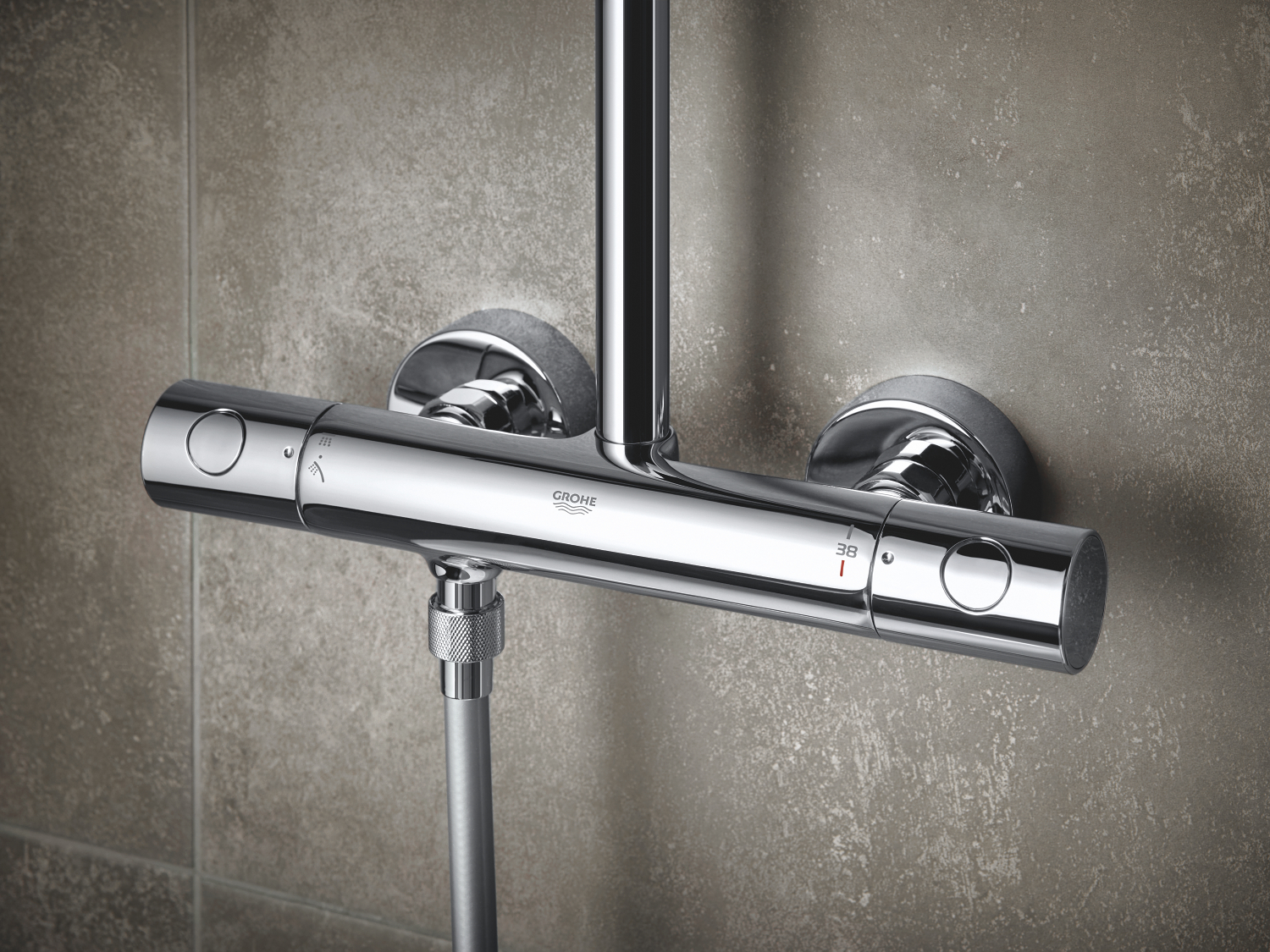 Душевая система Grohe New Tempesta Cosmopolitan System с термостатом для душа (26670000) - фото 2