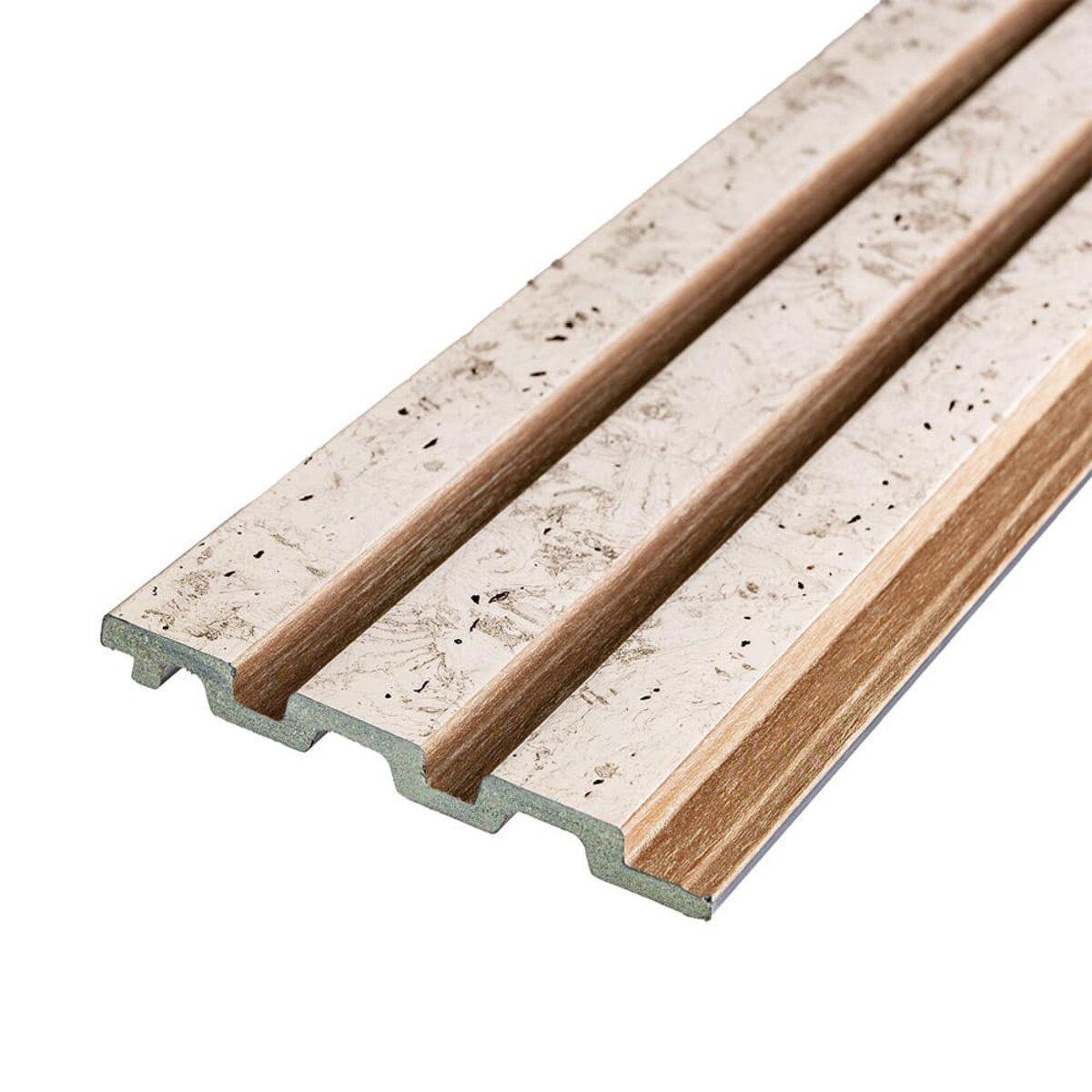 Рейка декоративная Sticker Wall SW-00001742 PS 2900х120х12 мм Коричневый (991943823)