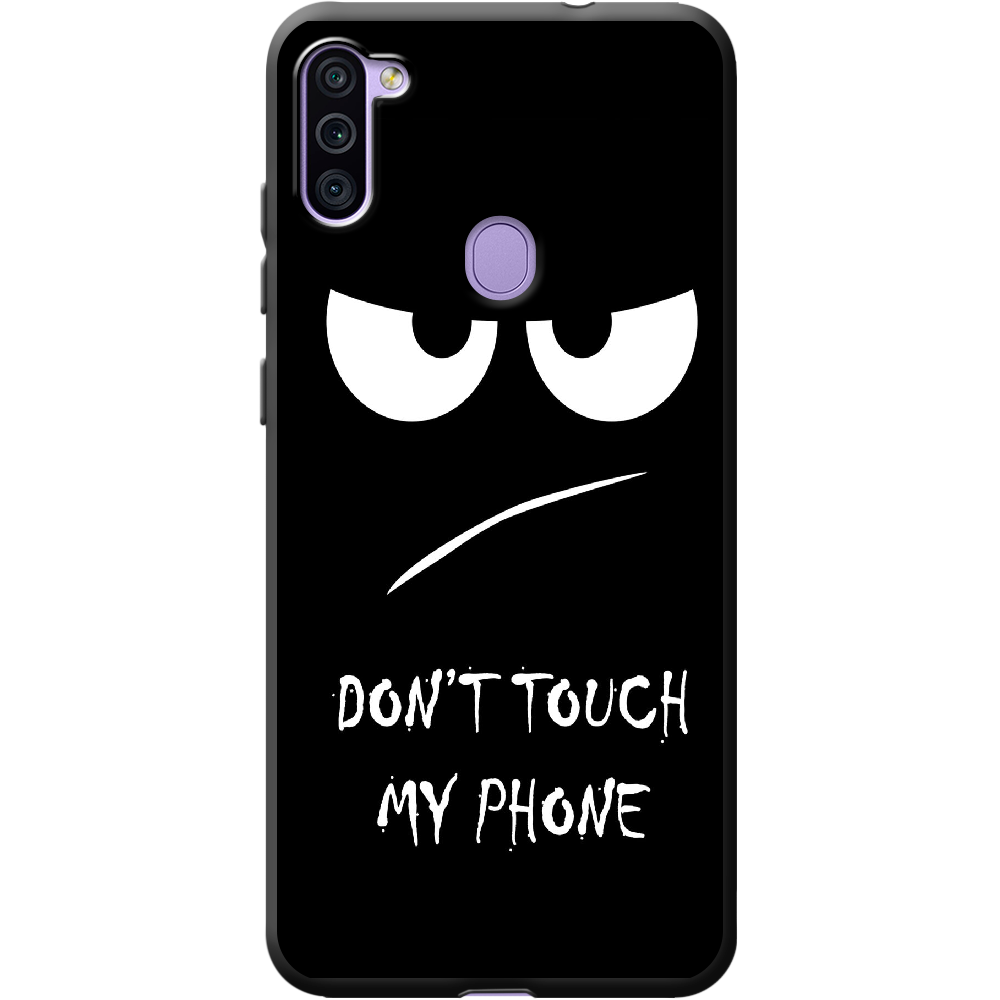 Чехол Boxface Samsung A115 Galaxy A11 Don't Touch my Phone Черный силикон (39628-up535-40216)