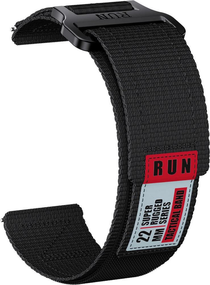 Ремешок нейлоновый RunFlex для Haylou Watch 2 Pro LS02 Pro Black (41998-2B)