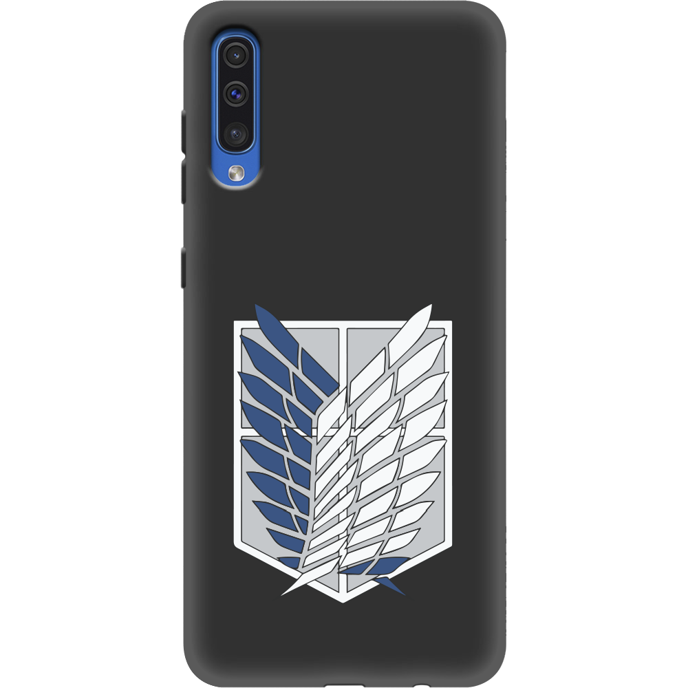Чехол Boxface Samsung A505 Galaxy A50 Атака Титанов Крылья Свободы Черный силикон (36417-bk88-36628)