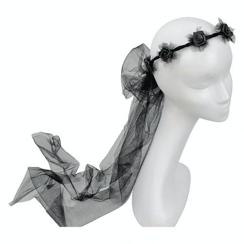 Венок готическая невеста SETA Decor 20-900BLK