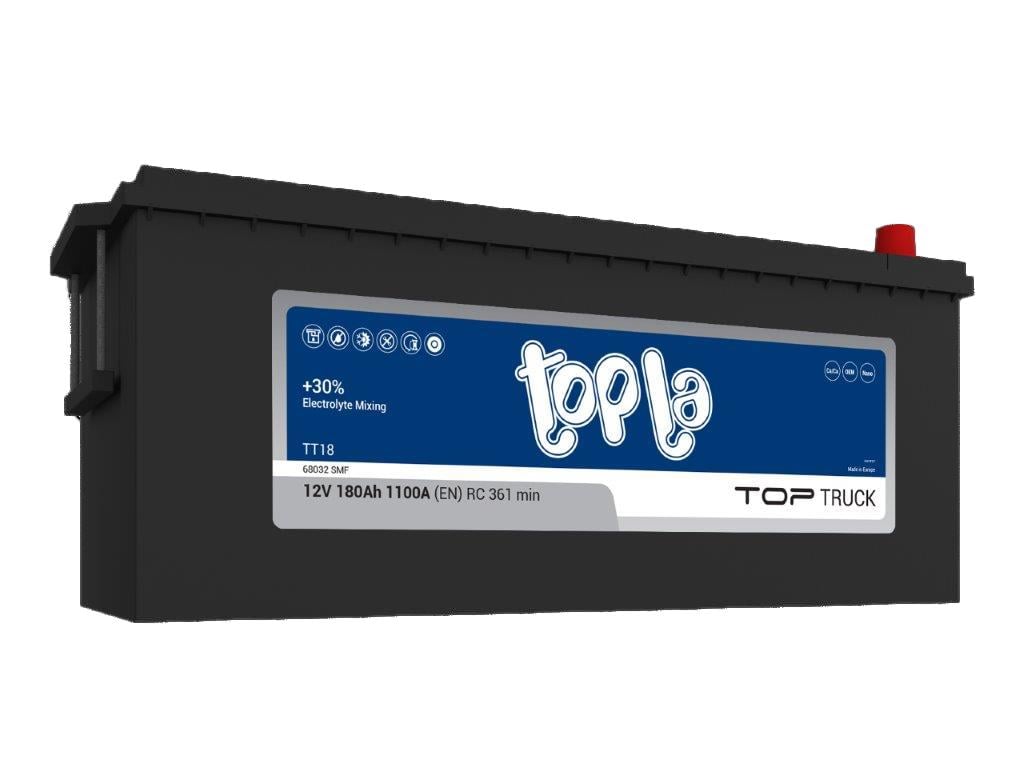 Аккумулятор Topla Truck 180 Ah/12V 3 плюс сверху