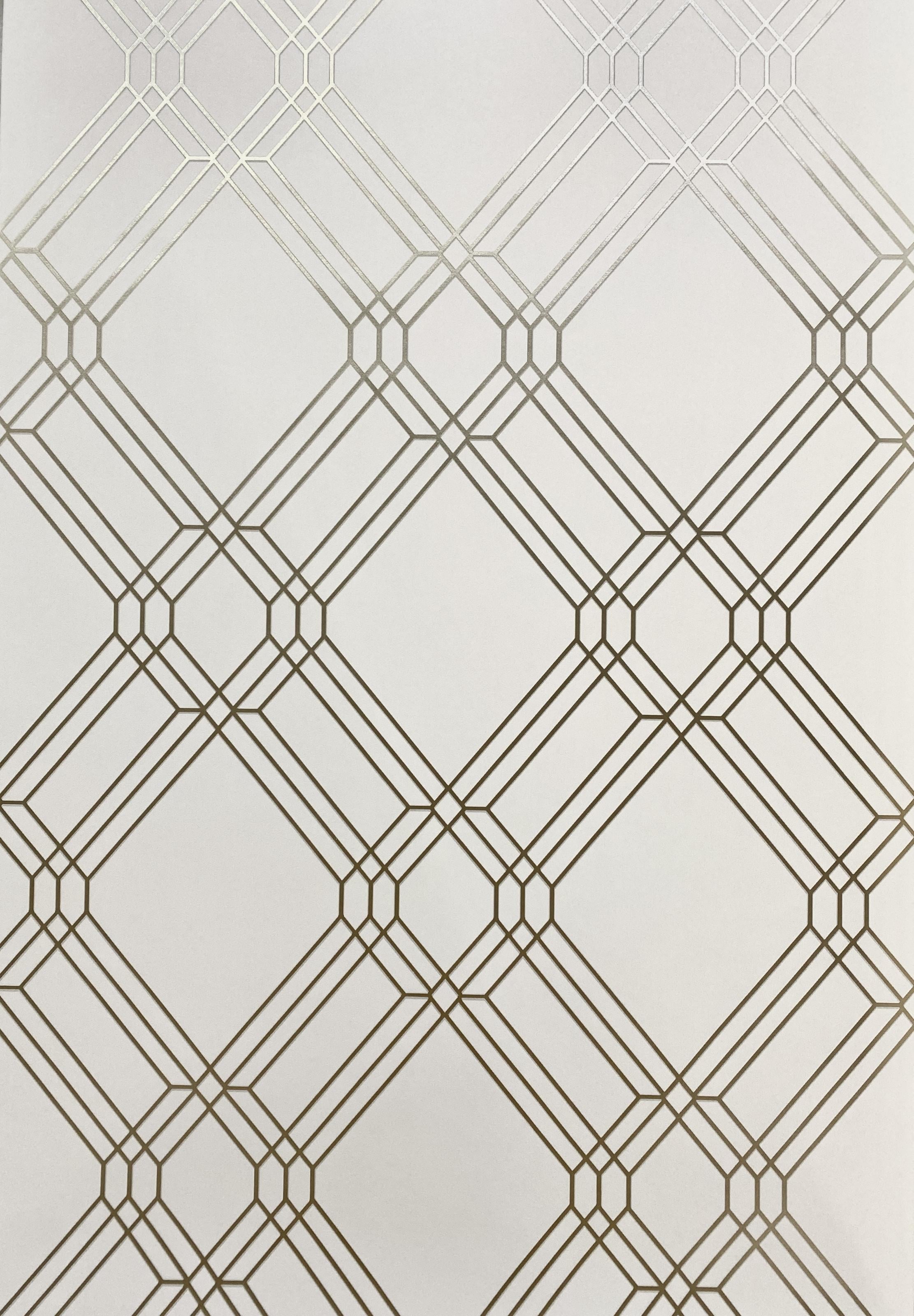 Обои виниловые на флизелиновой основе Grandeco Opportunity Wallcoverings Геометрия Белый (Q0162)
