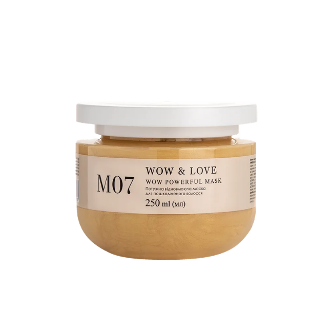 Маска відновлююча WOW & LOVE WOW POWERFUL MASK M07 для пошкодженого волосся 250 мл (4820296770083)