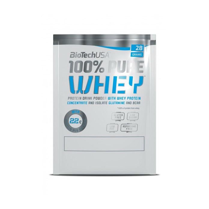 Протеин сывороточный BioTech 100% Pure Whey 28 г Банан