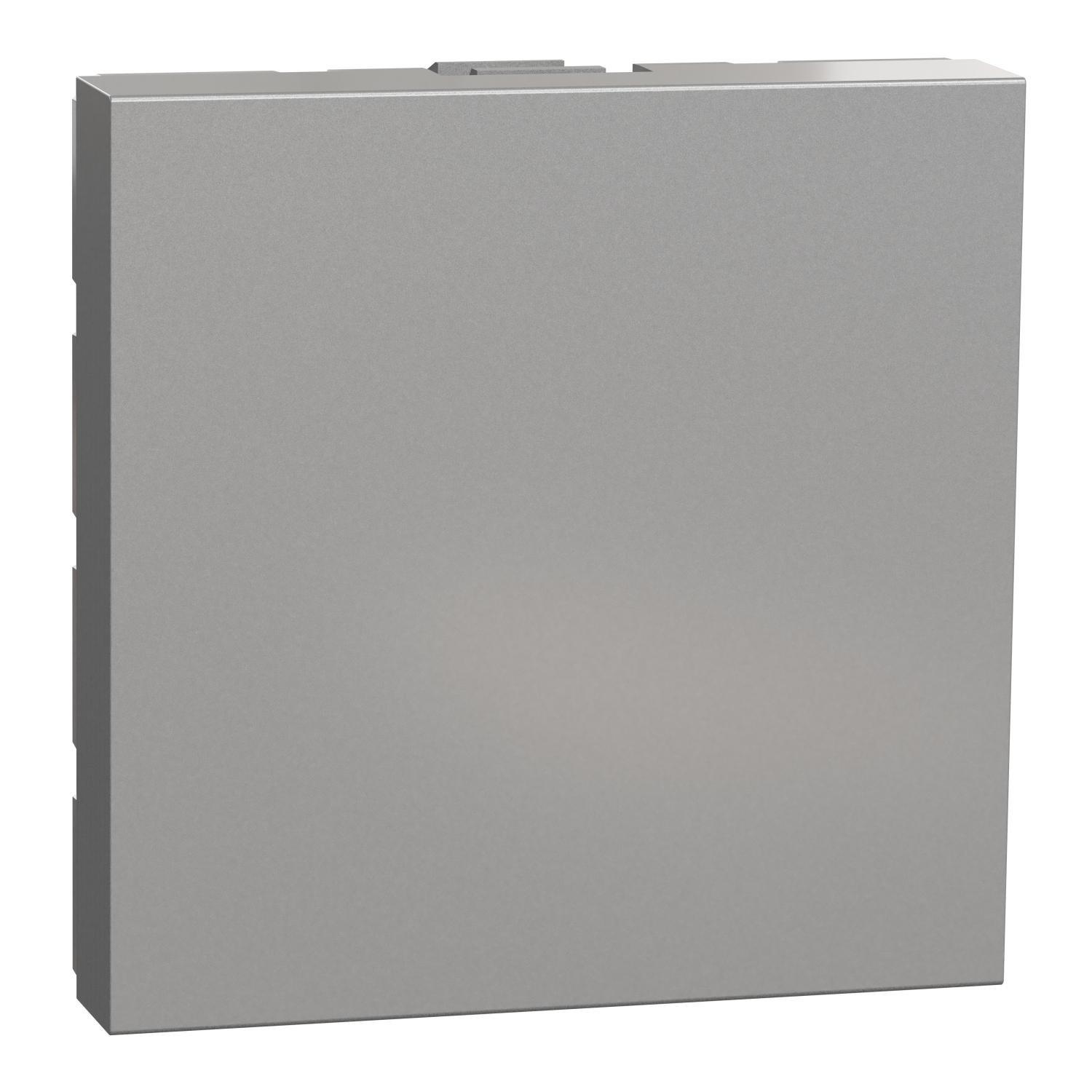 Заглушка 2 модуля Schneider Electric Unica NU986630 Алюминий (00000025864)