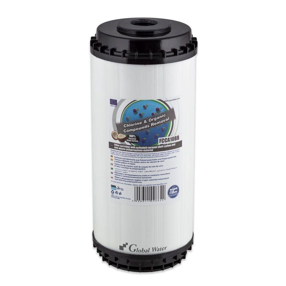Угольный картридж Aquafilter FCCA 10BB для удаления хлора и органических загрязнений (2845)