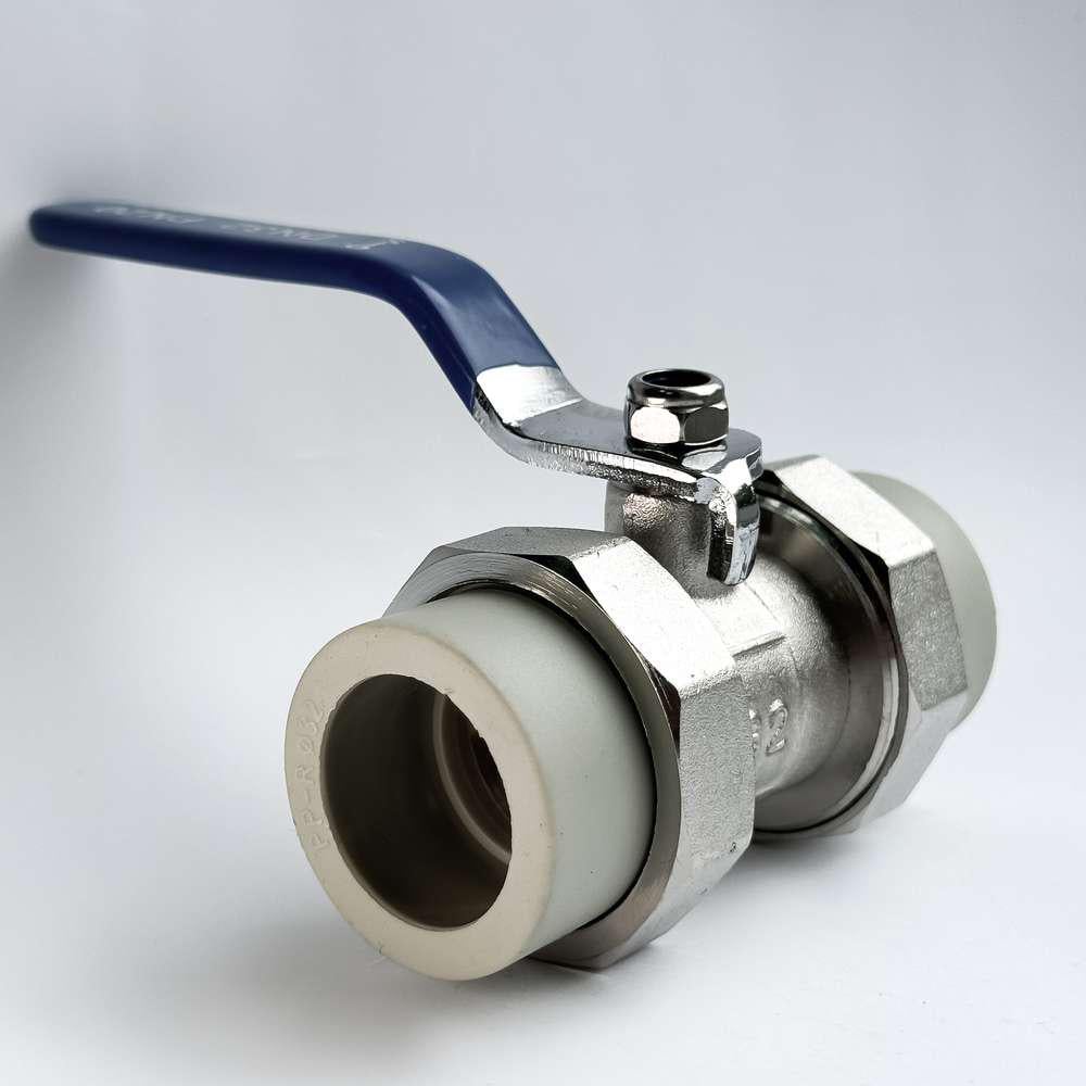 Кран SANTAN шаровый хромированный 32х32 PP-R (29921185)