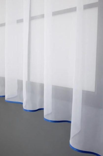 Фіранка на кухню 270х170 см Блакитний/Білий (025к) - фото 3 Фіранка на кухню 270х170 см Блакитний/Білий (025к) - фото 3