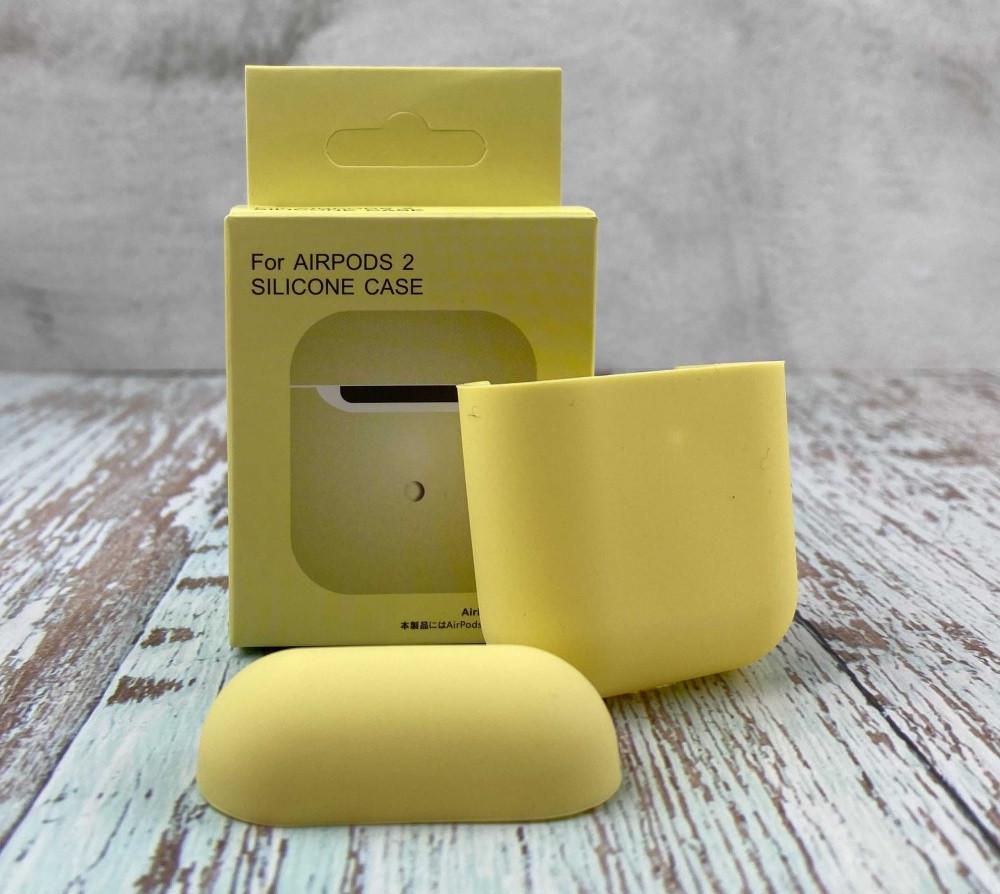 Силіконовий чохол для навушників AirPods 2 Yellow
