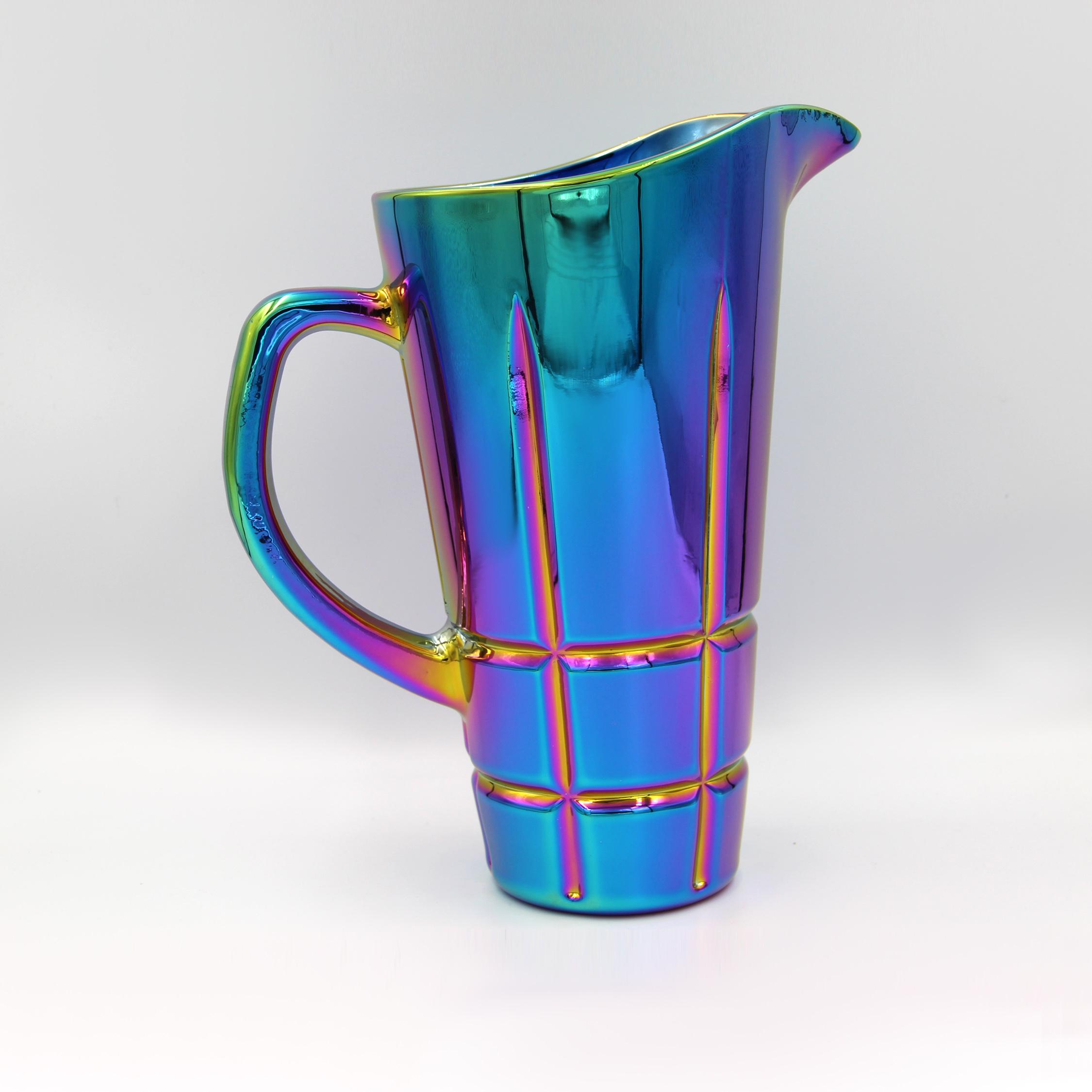 Кувшин стеклянный без крышки Delisoga Sunrise Шефилд 1600 мл Радуга золото - фото 2 Кувшин стеклянный без крышки Delisoga Sunrise Шефилд 1600 мл Радуга золото - фото 2