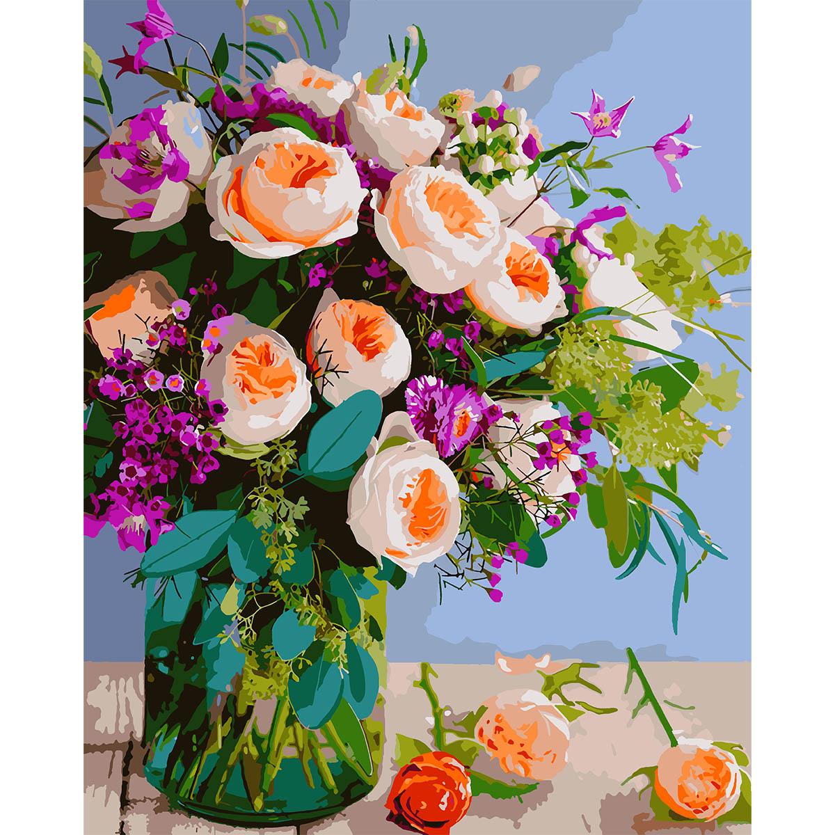 Картина по номерам Santi Очаровательный букет 40x50 см (Top-954830)