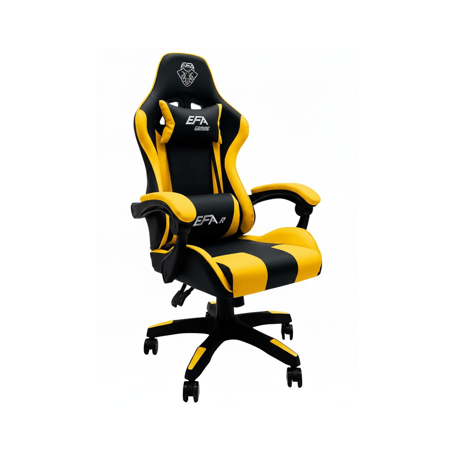 Кресло геймерское KL-432 вращающееся Черно-желтый (31184433)