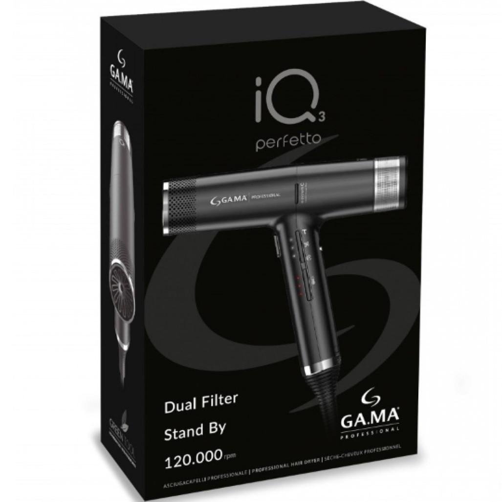 Фен Ga.Ma iQ3 Perfetto Oxy Active 1600 Вт Black (PH6080.BK) - фото 9