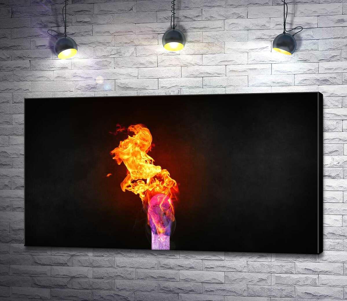 Картина ArtPoster Полум'я на кінчику сірника 130x73 см Модуль №1 (000949)
