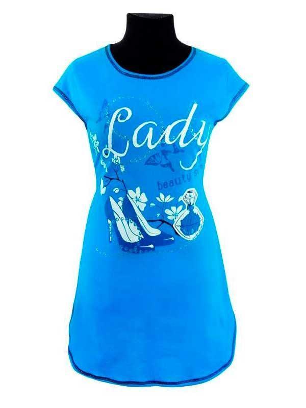 Туника женская летняя 620 р. 48/50 Голубой (1773561518) - фото 1