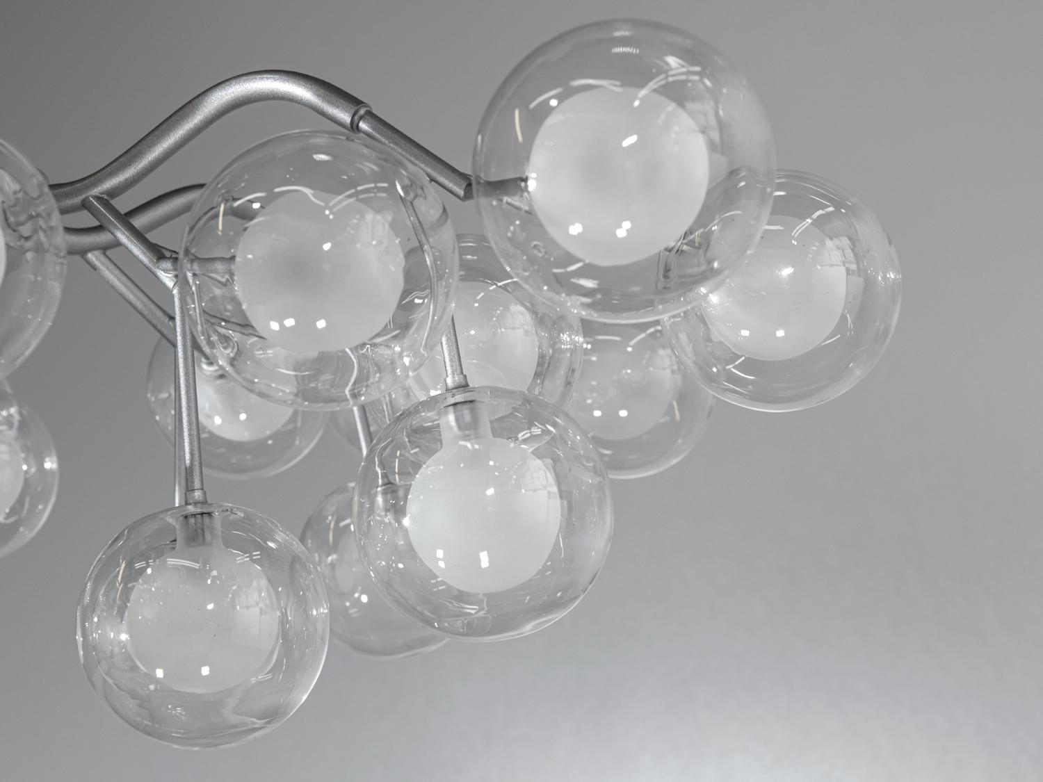 Люстра Светлячок 886-30B SL 30 ламп сатин Хром - фото 4 Люстра Светлячок 886-30B SL 30 ламп сатин Хром - фото 4