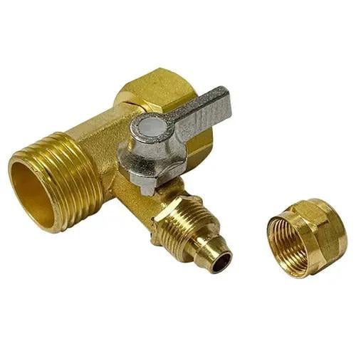 Тройник латунный с краном американка 1/2"x1/2"x1/4" для фильтра обратного осмоса (27457272) - фото 4 Тройник латунный с краном американка 1/2"x1/2"x1/4" для фильтра обратного осмоса (27457272) - фото 4