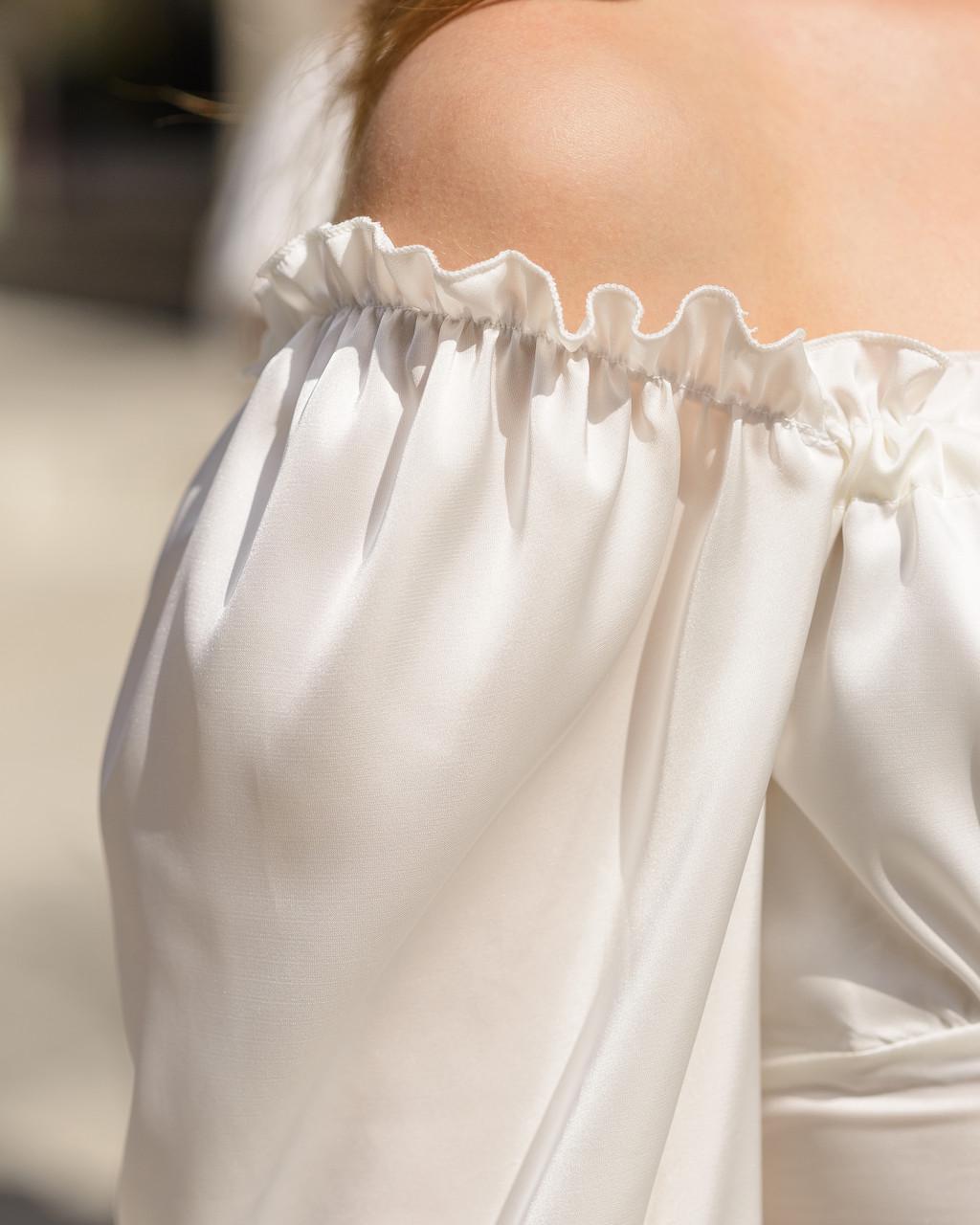 Платье женское миди из шелка Армани Шампань - фото 5 Платье женское миди из шелка Армани Шампань - фото 5