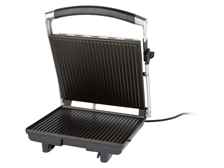 Гриль прижимной электрический SilverCrest SPM 2000 E2 Panini 2000 Вт XXL антипригарное покрытие ILAG (3177089007)