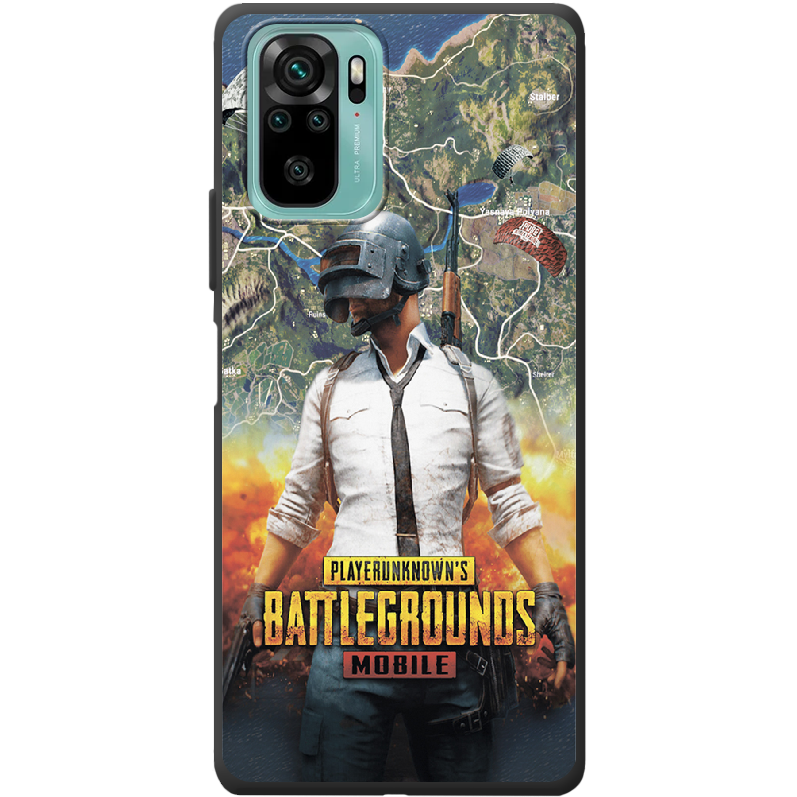 Чехол BoxFace Xiaomi Redmi Note 10 PUBG Mobile Черный силикон (42029-up2309-42362)