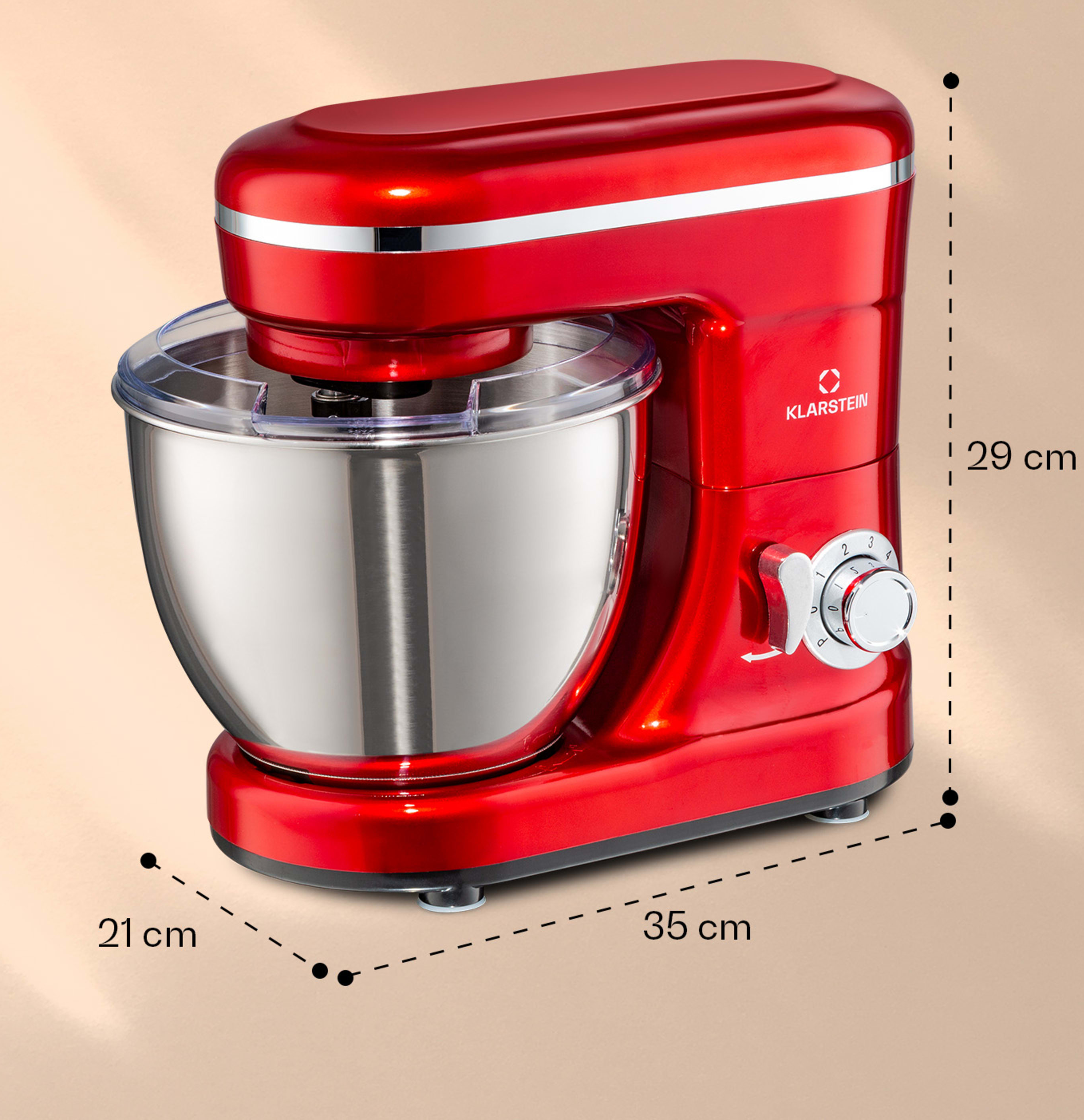 Кухонний комбайн/тістоміс Bella Mini 1200 Вт 4 л Червоний (10037979) - фото 5 Кухонний комбайн/тістоміс Bella Mini 1200 Вт 4 л Червоний (10037979) - фото 5