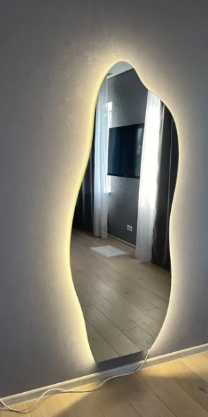 Зеркало настенное фигурное с LED подсветкой 180х80 см (26643277) Зеркало настенное фигурное с LED подсветкой 180х80 см (26643277)