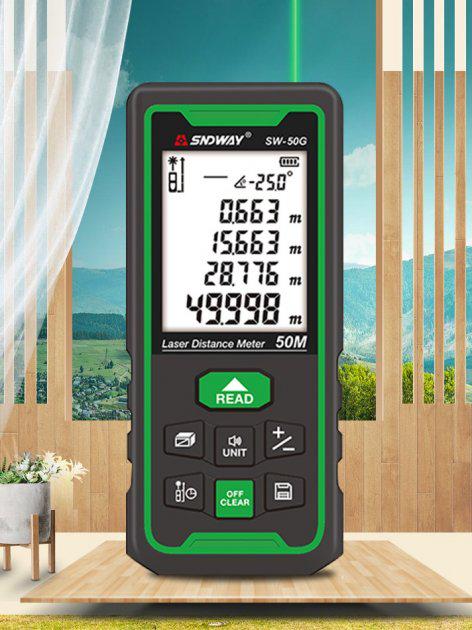 Лазерный дальномер Sndway SW-50G на 50 м. Зеленый луч - фото 7