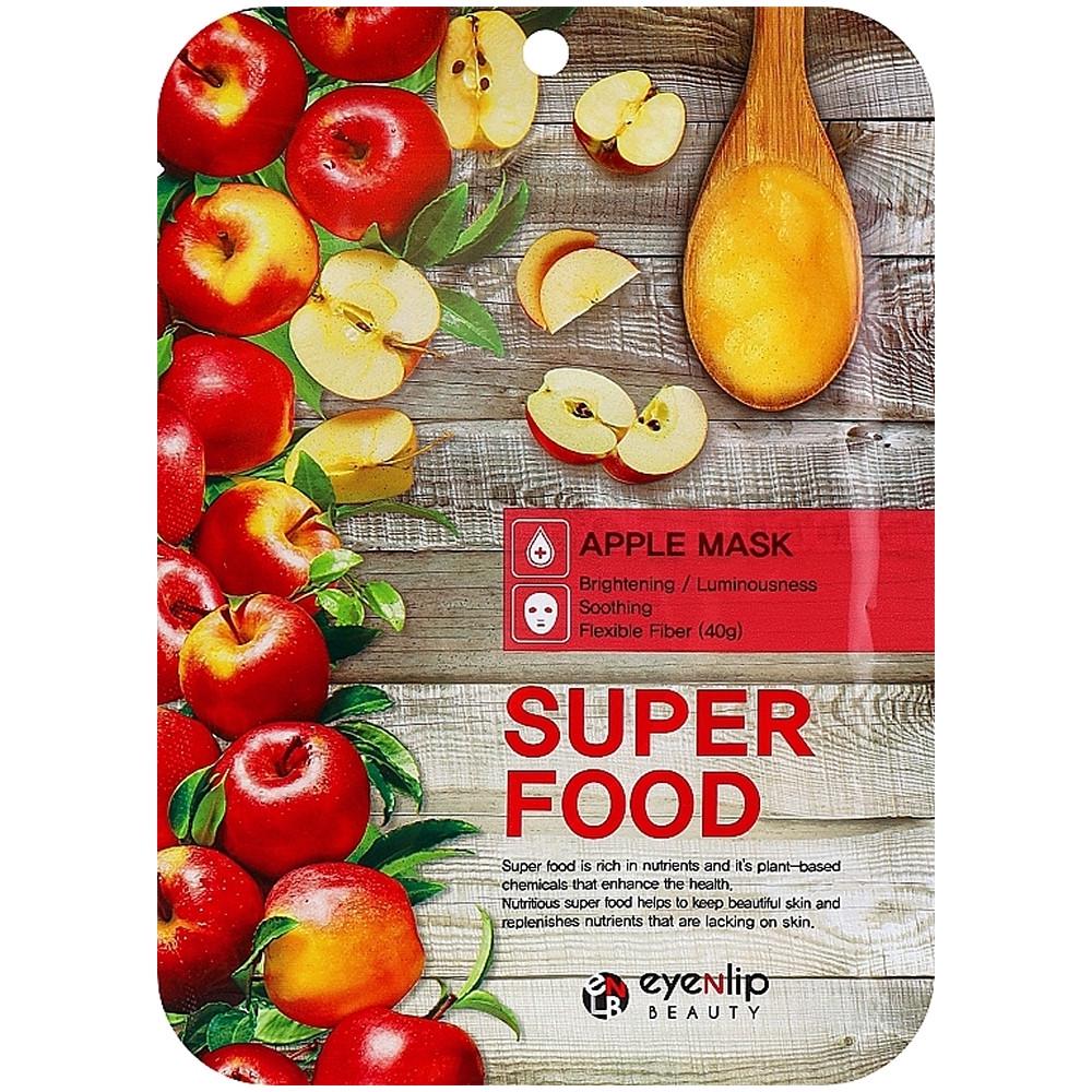 Набор тканевых масок Eyenlip Super Food Apple Mask с яблоком 23 мл 10 шт. (2187988881)